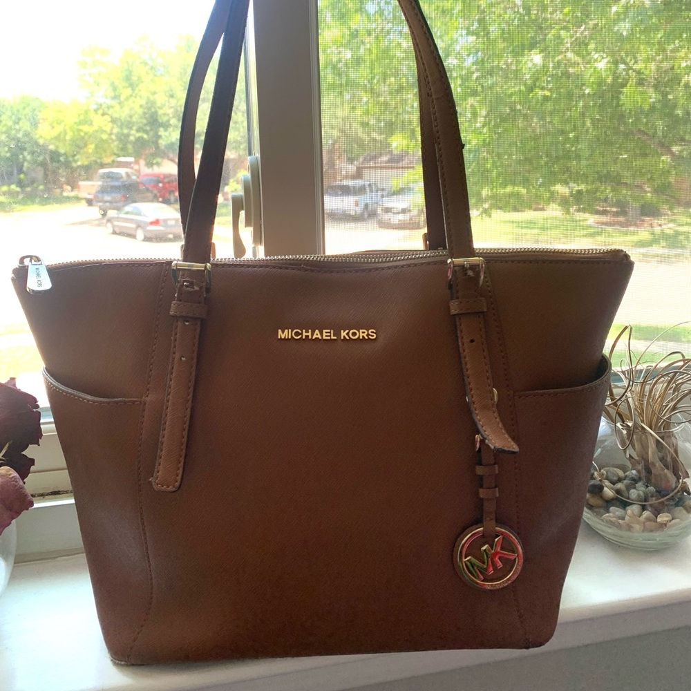 Michael Kors brown shoulder bag